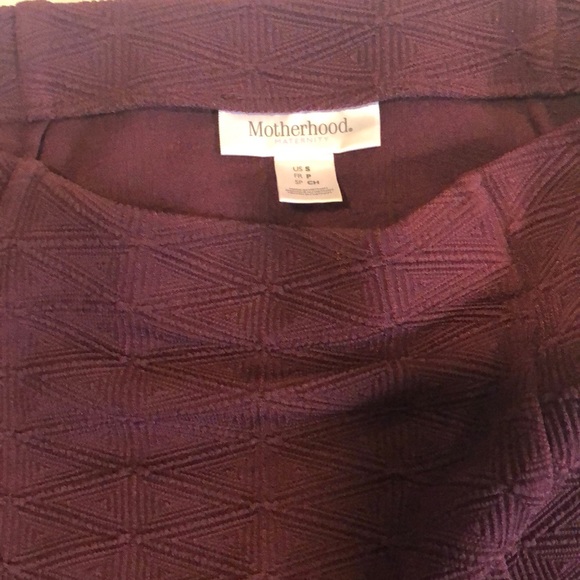 Motherhood Maternity Maroon Pencil Skirt Size S - Picture 2 of 3